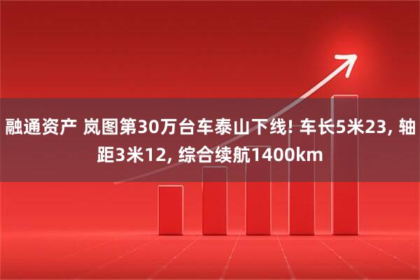 融通资产 岚图第30万台车泰山下线! 车长5米23, 轴距3米12, 综合续航1400km