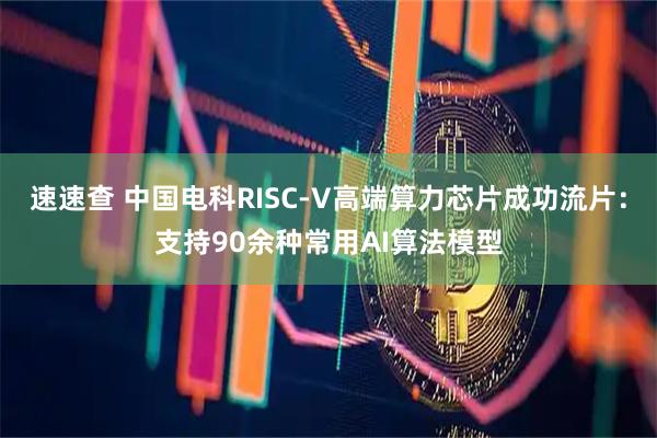 速速查 中国电科RISC-V高端算力芯片成功流片：支持90余种常用AI算法模型